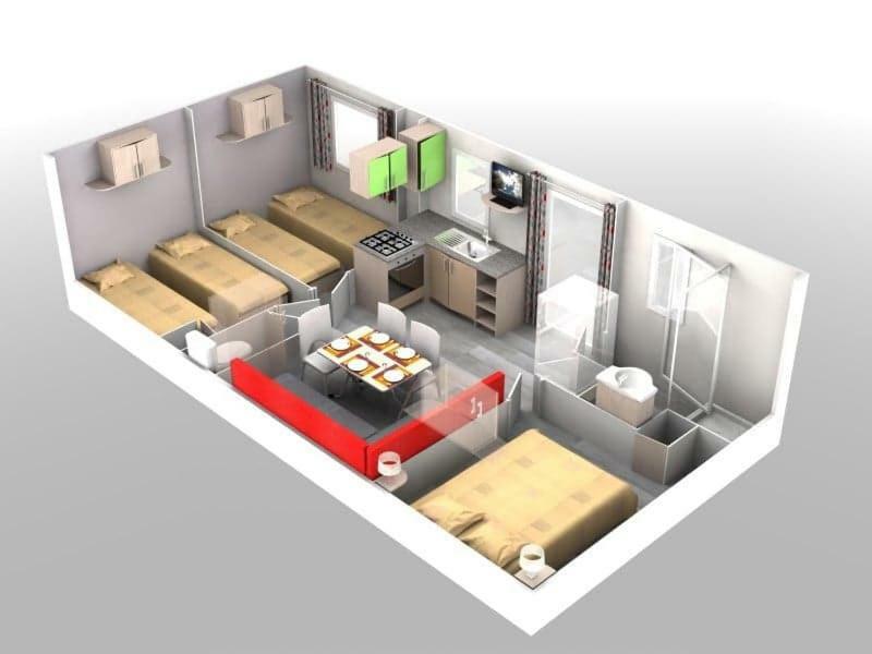 mobilhome climatisé 3 chambres Vic-la-Gardiole Esterno foto